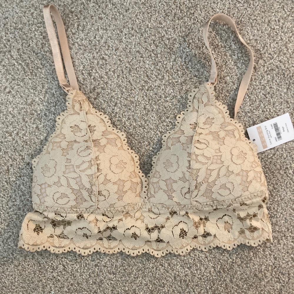 NWT Momanda Lace Plunge Nursing Bralette 34B